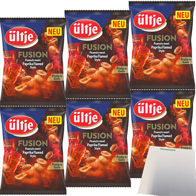 ültje Erdnüsse Fusion Paprika Flamed Style 6er Pack 6x150g Beutel usy Block