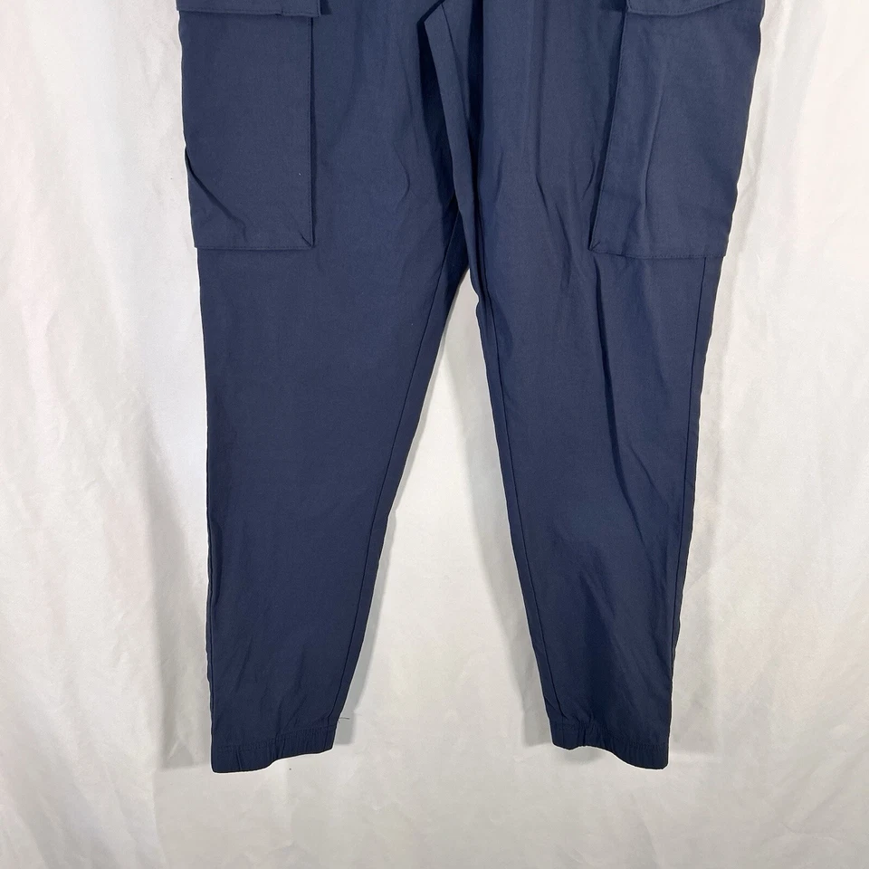 Pantalones de chándal Kenneth Cole Active para mujer pequeños azules bolsillos de carga Foto 3 de 4