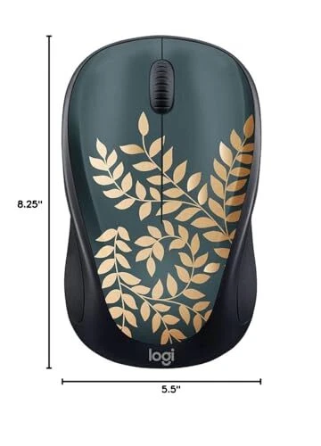 Limited Edition Golden Garden Wireless Mouse Colorful Design Portable USB 80 ... - Image 2 of 2