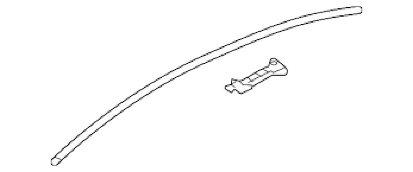 MITSUBISHI Genuine LANCER EVOLUTION X10 Roof Drip Moulding Left Side