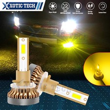 Pair Of 880 881 899 Led Fog Driving Light Bulb Conversion Kit Golden Yellow Lamp