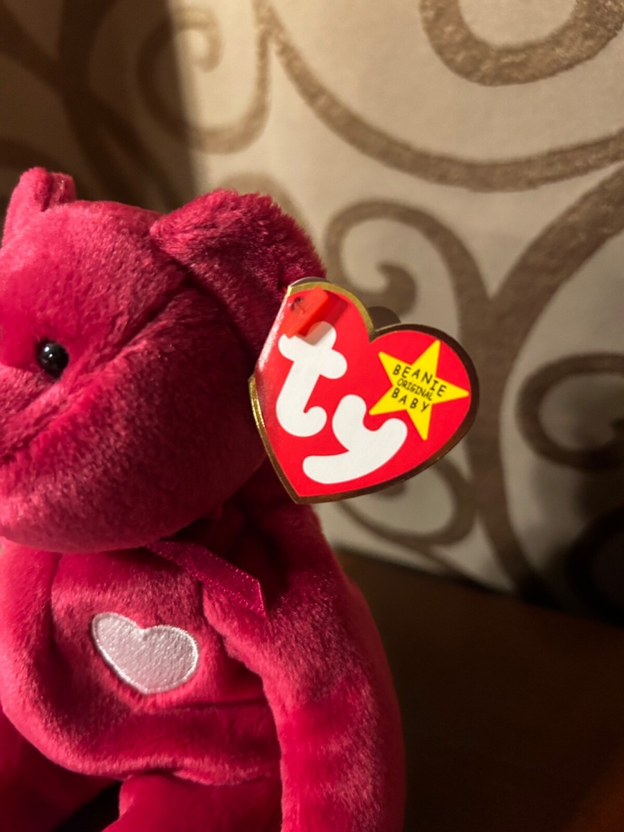 Ty Valentina the Red Bear Beanie Baby Rare with Errors 8421042333