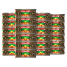 Genova Premium Yellowfin Tuna in Olive Oil 5 Ounce Cans Pack of 24 Wild Caugh...