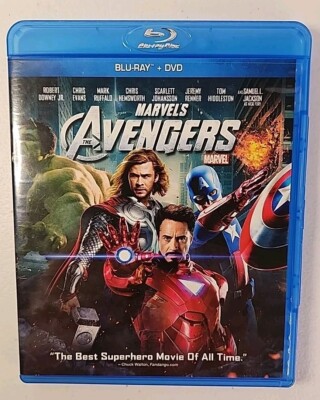 The Avengers Blu Ray + DVD Marvel Robert Downey Jr Chris Evans Mark Ruffalo 2012