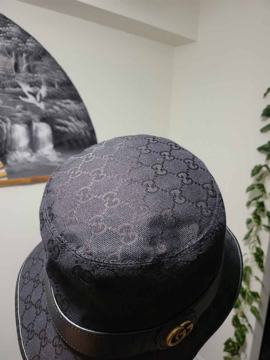 Gucci Black Canvas Bucket Hat | eBay Gucci Black Canvas Bucket Hat | eBay