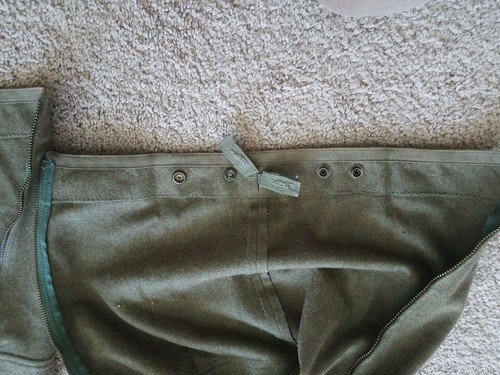 Bawi German Vintage 1960s Military Heavy Duty Cargo Pants Heavy Wool - Picture 6 of 12