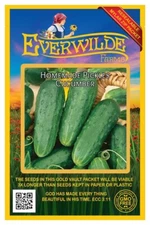 100 Homemade Pickles Cucumber Seeds - Everwilde Farms Mylar Seed Packet