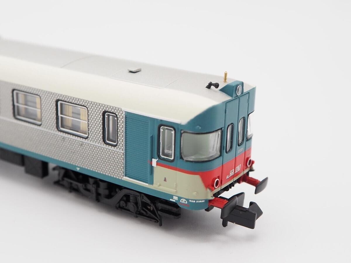 Arnold HN2570 FS, Diesel Railcar ALn 668 1207, 'Inox' Livery, N