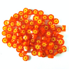 Cape Jasmine Murrine 6103-96 Millefiori COE 96 Glacial Art Glass Fusing Supplies