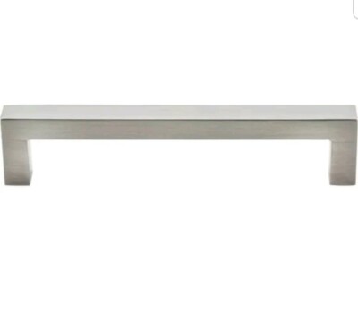 Top Knobs M1158 Square 5-1/16 Inch Center to Center Handle - Nickel