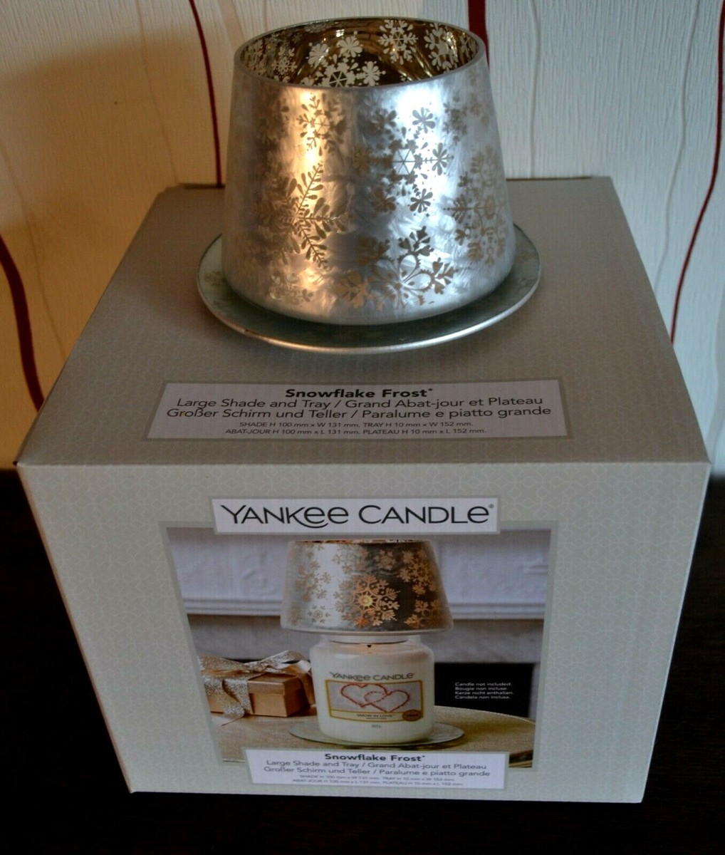 Yankee Candle Kerzenhalter Snowflake Frost - Gold, Metall, 11cm