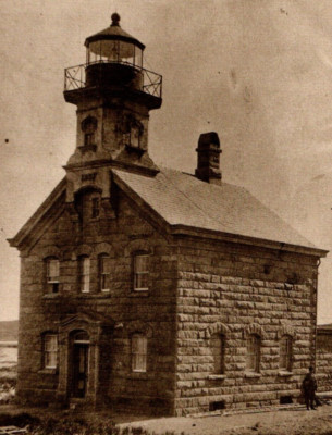Block Island North Lighthouse Sandy Point Rhode Island Leib Postcard PC131104