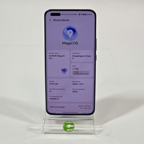 Unlocked Honor Magic 5 Pro 512GB Meadow Green PGT-N19 - Picture 5 of 5