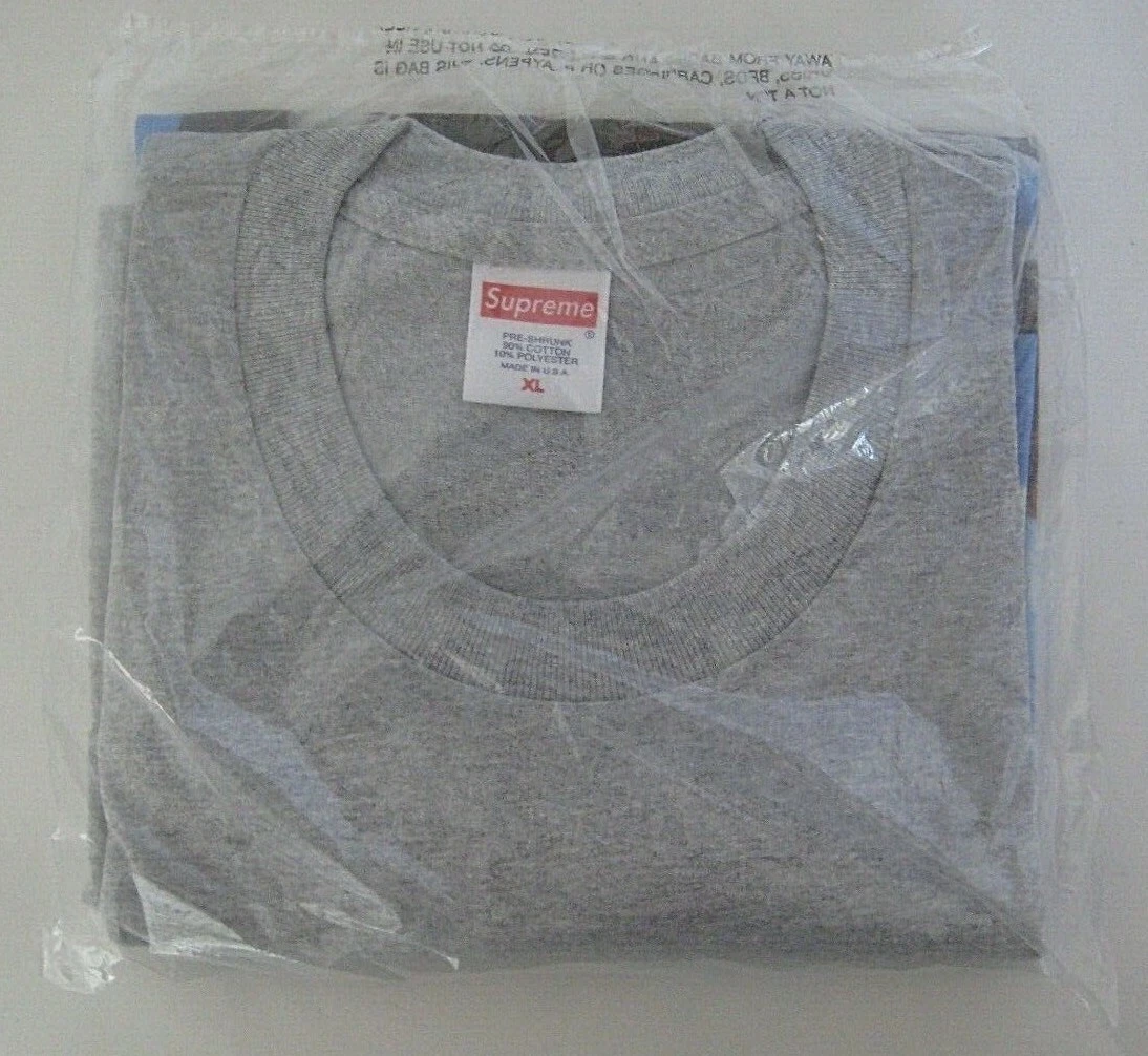 Tee shirt Supreme Lévitation gris bruyère FW19 XL authentique NEUF