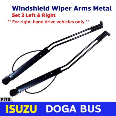 Front Windscreen Wiper Arm Metal Fits Isuzu Doga BUS LH+RH 2 PCS RHD Only
