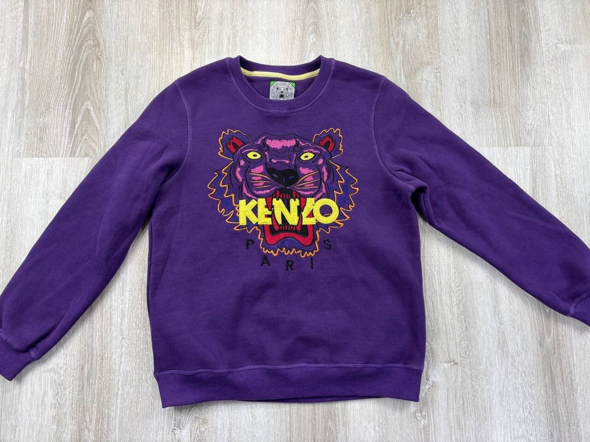 【送料&関税込】Kenzo Sweat Womens sweatshirt Kenzo Jungle Size M/L Color Purple | eBay