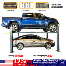 8500 Lbs Heavy Duty Four Post Lift Car Lift Storage Service 4 Post Parking