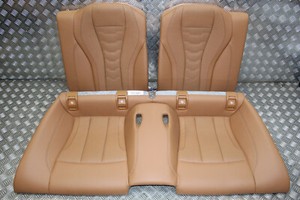 BMW 8 G14 G15 Lederausstattung RUCKSITZ Sitze HINTEN Seat REAR SOFA COGNAC