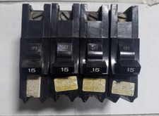 FPE Stab Lok Type NBSWD 15-Amp 1-Pole Circuit Breaker Black Handle (QTY 4)