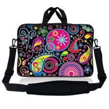 11.6 Inch Laptop Bag Sleeve Case w/ Shoulder Strap Chromebook Macbook Art Design