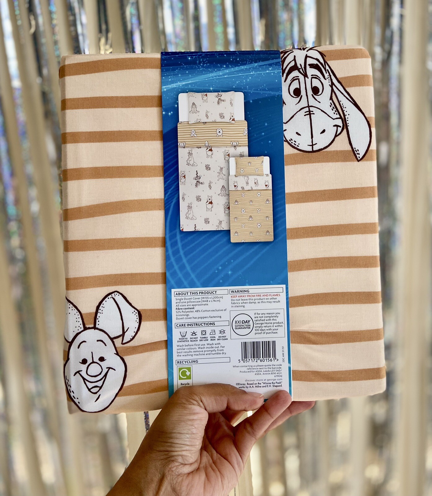 Disney Winnie The Pooh Reversible Single Duvet Set By At Asda for sale online eBay