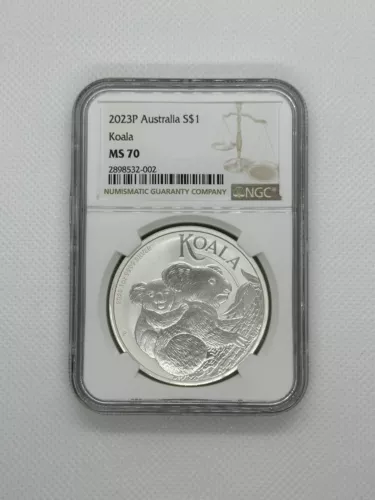 2023 P Australia Silver Koala NGC MS 70