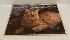 Calendrier vintage 1976 Purina chat chow chats purina publicité propre sans écriture