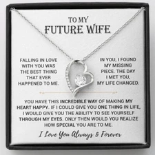 To My Future Wife Necklace, Anniversary Birthday Christmas Gift for Her