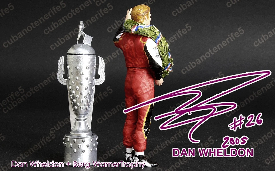 DAN WHELDON 1:18 RESINA DIPINTA INDY 500 RACE AND BORG WARNER TROFEO 2005 - Immagine 4 di 4