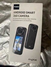 TOZO AnyVue 360° Smart Action Camera 1/2" CMOS 72MP 12K Overview VR Live Video