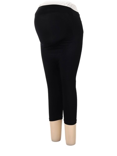 Blanqi Women Black Leggings L Maternity 