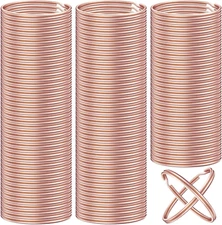 200PCS Key Rings, Split Bulk Keyrings for Keychain and Crafts (25Mm) (Rose Gold)