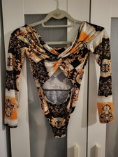 Womens Off The Shoulder Cut Out Bodysuit Size 6 Very Good Condition