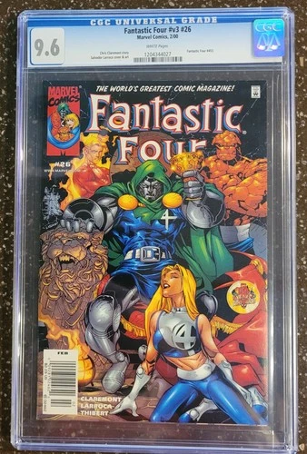 2000 Fantastic Four #26 Comic Book CGC Graded 9.6 Near Mint+
