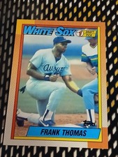 1990 Topps Frank Thomas RC #414 ( rare ink alignment&Team name error ) (RARE) EX