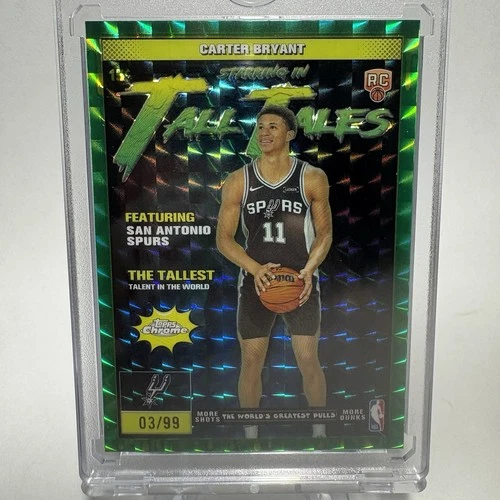 2025 Topps Chrome Basketball Geometric Green Refractor Carter Bryant #TT-19