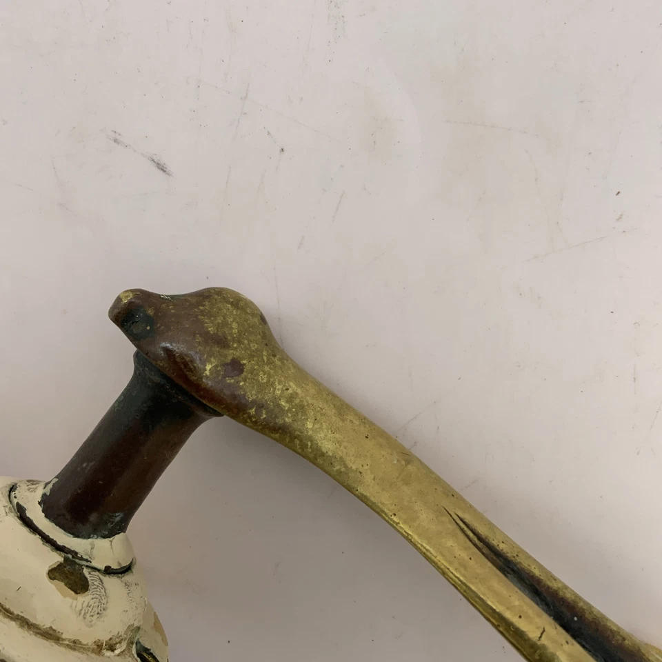 Antique Door Handle William Tonk & Sons Art Nouveau Reclaimed Rare Brass  - Image 4 of 4