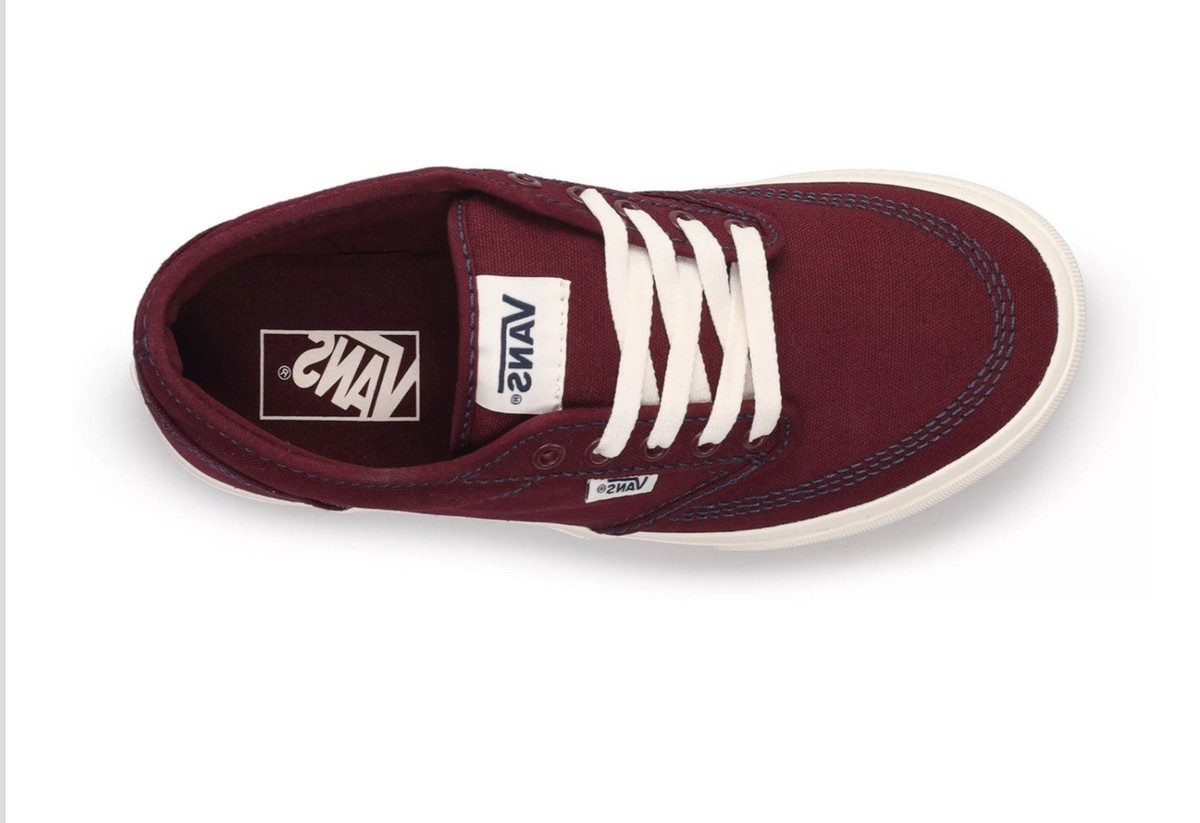 Vans Atwood Outdoor Port Royale Burgundy Canvas Skate Shoes Men\'s Size 9 New Vans Atwood Canvas Trainers Mens | SportsDirect.com USA main image 2