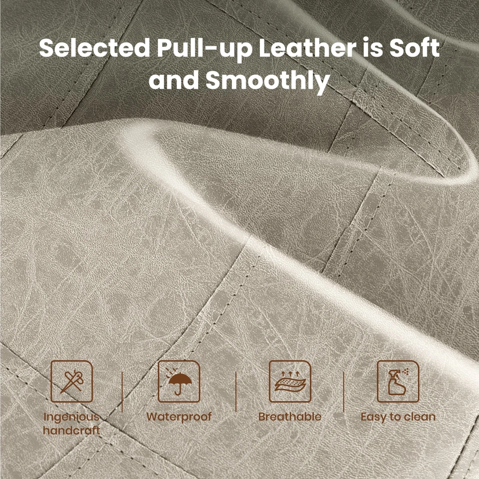 24" Bar Stools Set of 4/3/2/1 Counter Height Saddle Stools White Solid Wood Legs - Image 4 of 4