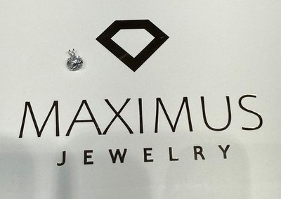2 kt runder Soliatire Lab Grown Diamant Anhänger 14 K Weißgold IGI zertifiziert 