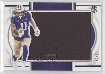 2024 Panini National Treasures Collegiate Blue 42/75 Jalen McMillan RC 1co7