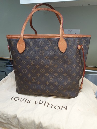 PRE-LOVED Louis Vuitton Neverfull Monogram Medium Tote Brown Canvas & Leather