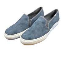 Keds Double Decker Slip-On Sneakers Gray Suede Ortholite Comfort Shoes Size 8