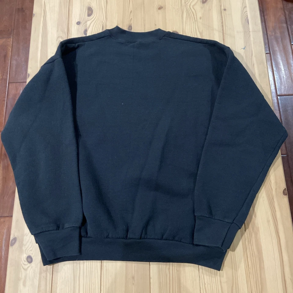 Suéter Vintage Blanco Hecho en EE. UU. Cuello Redondo Hombres Grande? Negro cómodo suave Foto 4 de 4