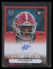 Nate Frazier 2025 Bowman U Best #BSA-NF Bowman Showpieces Autographs Orange #/25