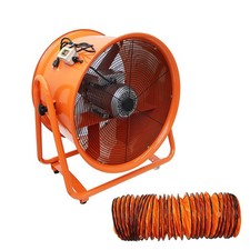 24" Axial Blower Exhaust Fan 110V/60HZ Portable Fume Ventilator 290 m3 /min