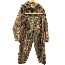 Vintage Underbrush Ghillie Set Mens S/M Mossy Oak Break Up Leafy Jacket + Pants