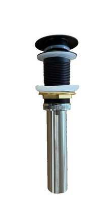 #ad Ultra Drains Push Pop Up Drain Assembly Without Overflow Matte Black UFP 1703 $21.95