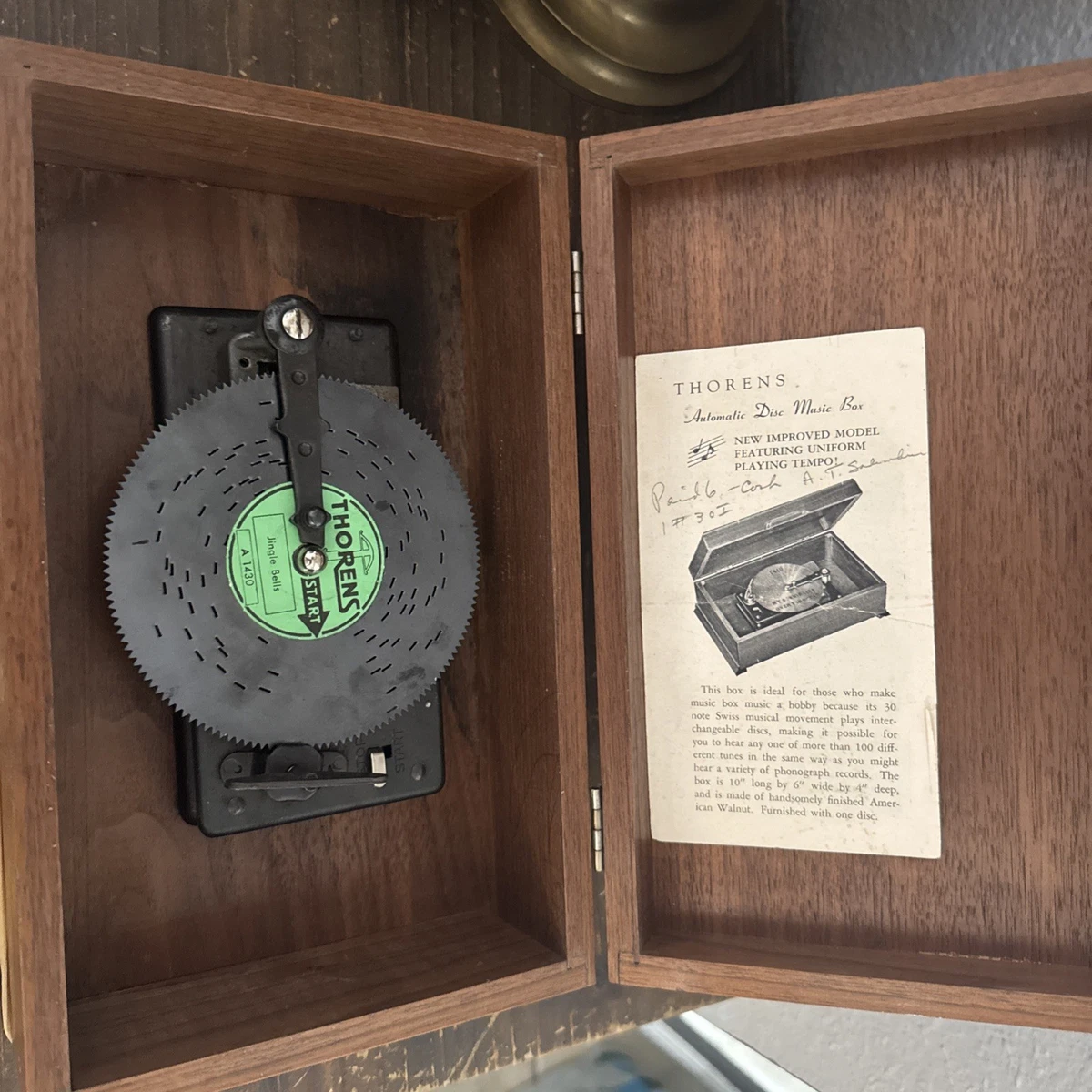 Thorens Disc In Collectible Music Boxes (1940-1970) for sale | eBay