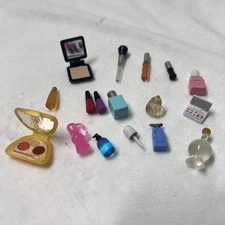 Bundle Barbie And Fashion Doll Realistic Accessories Makeup Curler Perfume GH5